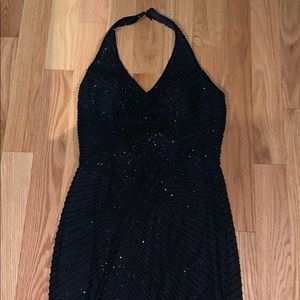 Floor Length Beaded Gown